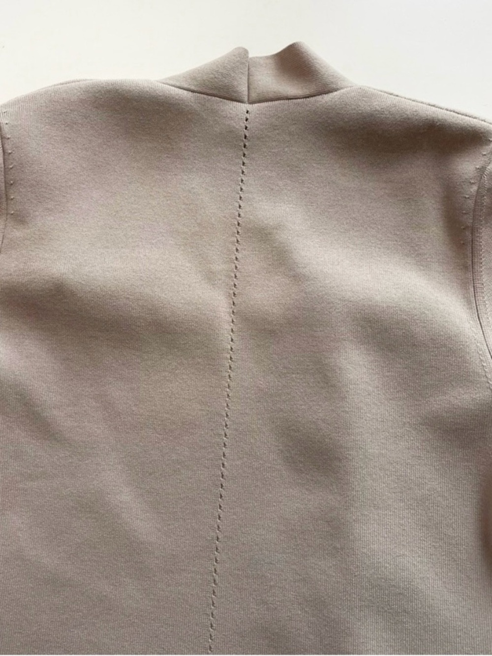 MM.LaFleur Taupe Pearl Jardigan | Open Front Knit Blazer Cardigan | Size Small - Picture 9 of 15